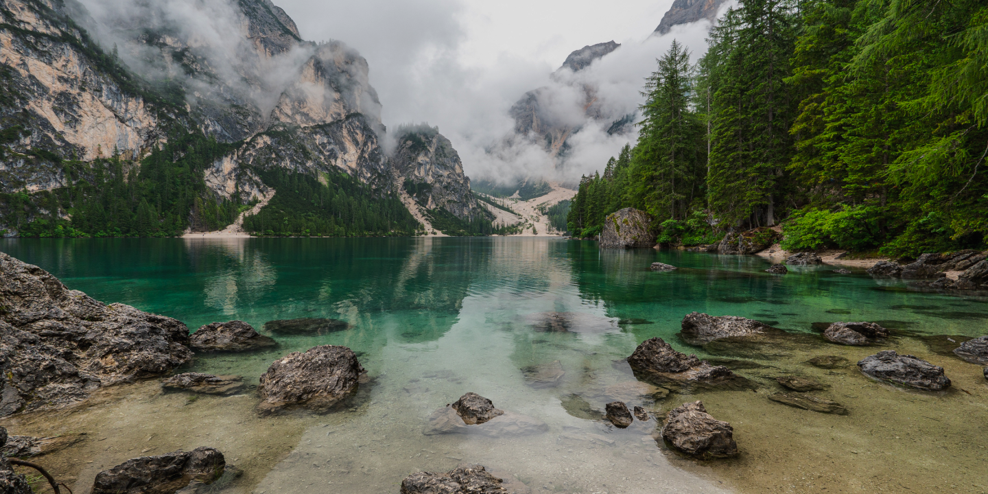 Scenic mountain landscape
